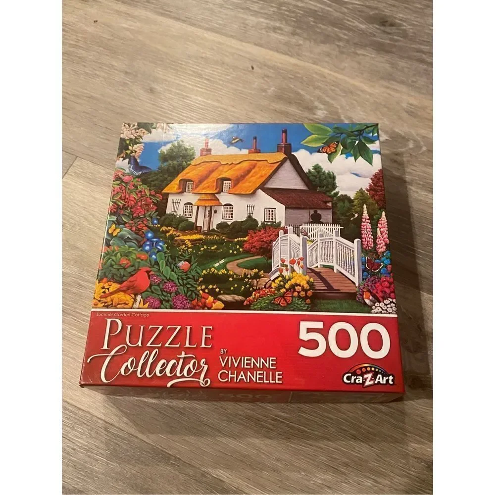 Lafayette Art: Flower Cottage 500 Piece Puzzle